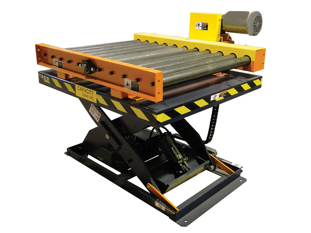 Scissor Lift With Conveyor Cdlr Uni Craft Corp