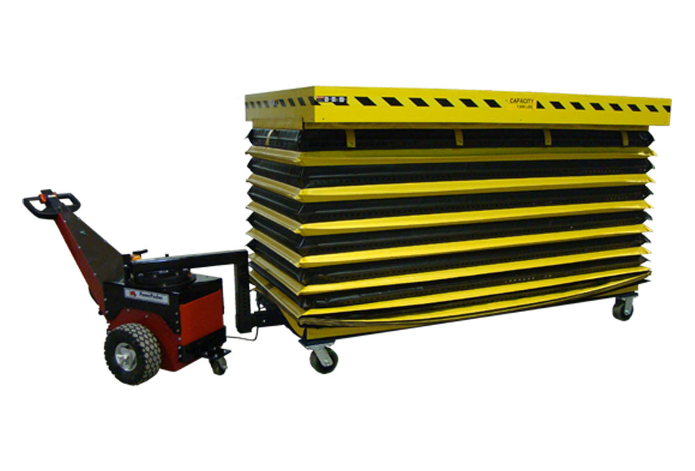 Scissor Lift Portable with Tugger Up