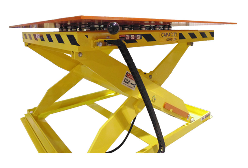 Scissor Lift Turn Table with Ball Transfer