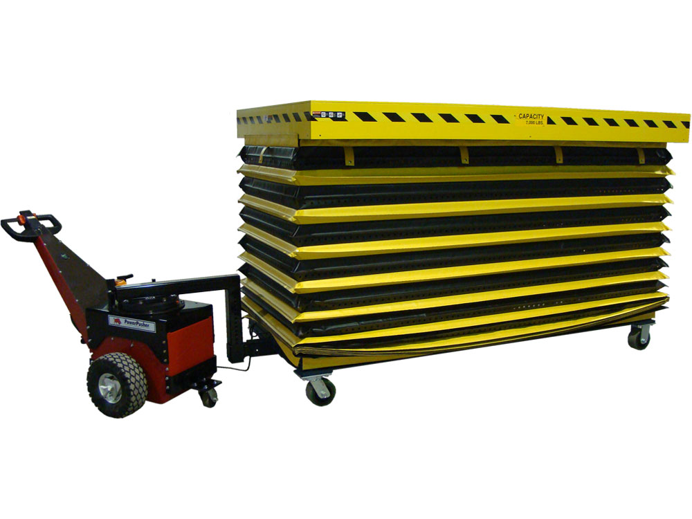 Scissor Lift with Power Pusher and Bellows