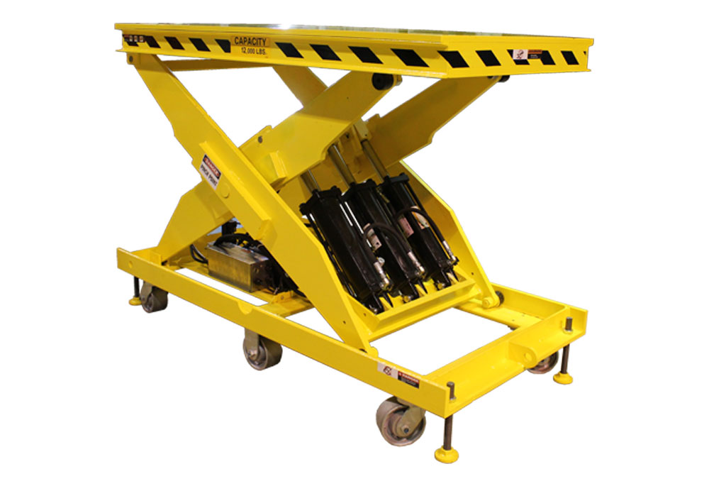 Scissor Lift with Heavy Duty Casters