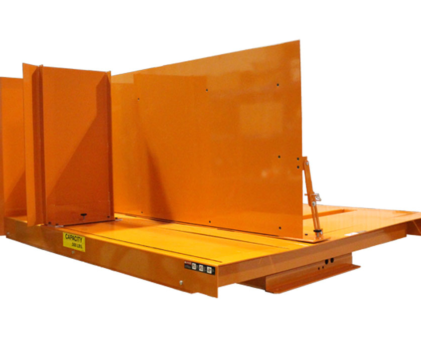 Scissor Lift with Adjustable Sides Moved In