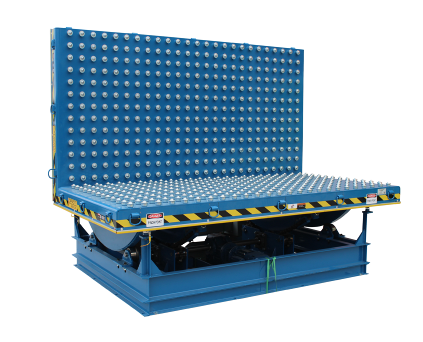 Stongback Upender with Ball Transfers Integrated into Tables